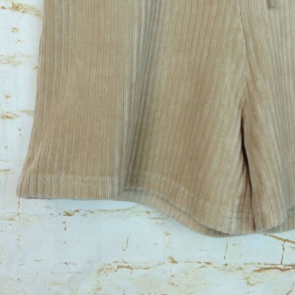 Brixton Shorts Womens XS Beige Dazed Rib Velour High Rise Drawstring Retro - Picture 4 of 10